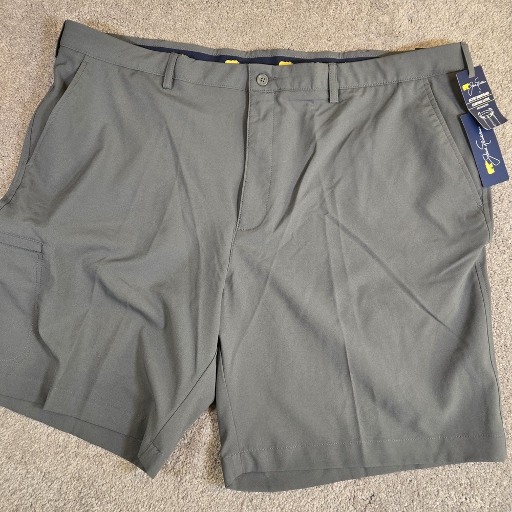 Jack Nicklaus Mens Golf Performance Shorts 44 SPF 50 Gray‎ Stretch NWT